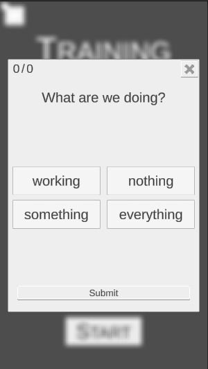 Training Test Question